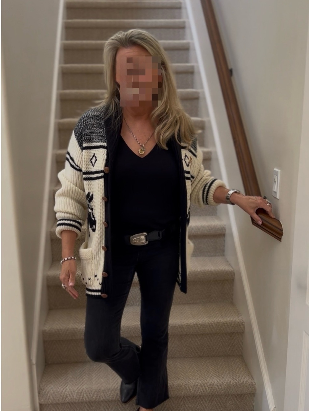 Vintage Miller Horse Cardigan sweater